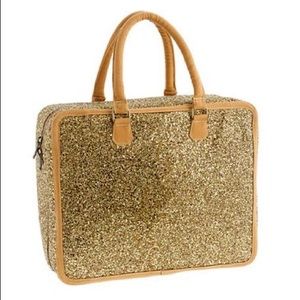 Crewcuts J-Crew Gold Glitter Weekend bag